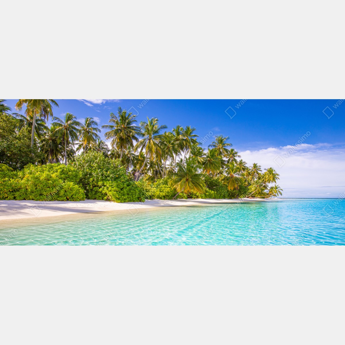 Naklejka na szafę tropikalna plaża z palmami – Wallissimo® Naklejka na szafę tropikalna plaża z palmami – Wallissimo®