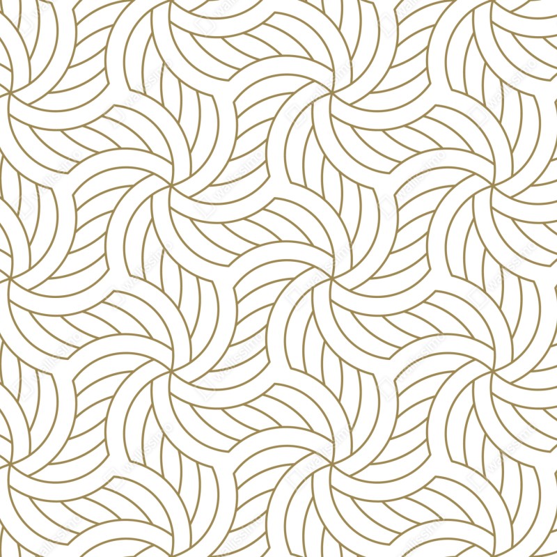 Naklejka na szafę złoty geometryczny wzór spiralny – Wallissimo® Naklejka na szafę złoty geometryczny wzór spiralny – Wallissimo®