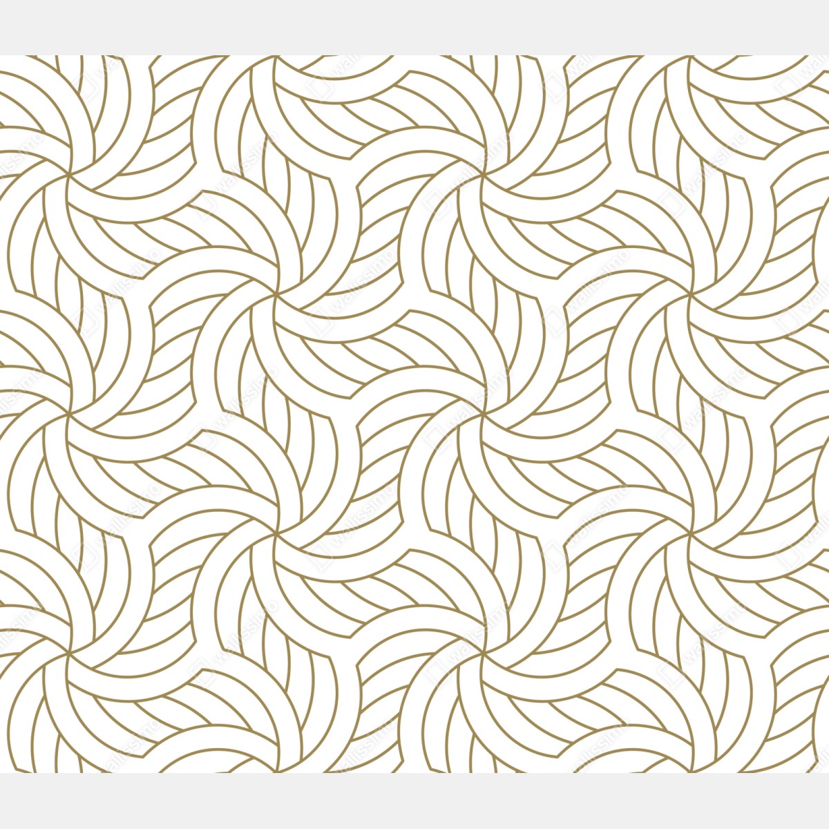 Naklejka na szafę złoty geometryczny wzór spiralny – Wallissimo® Naklejka na szafę złoty geometryczny wzór spiralny – Wallissimo®