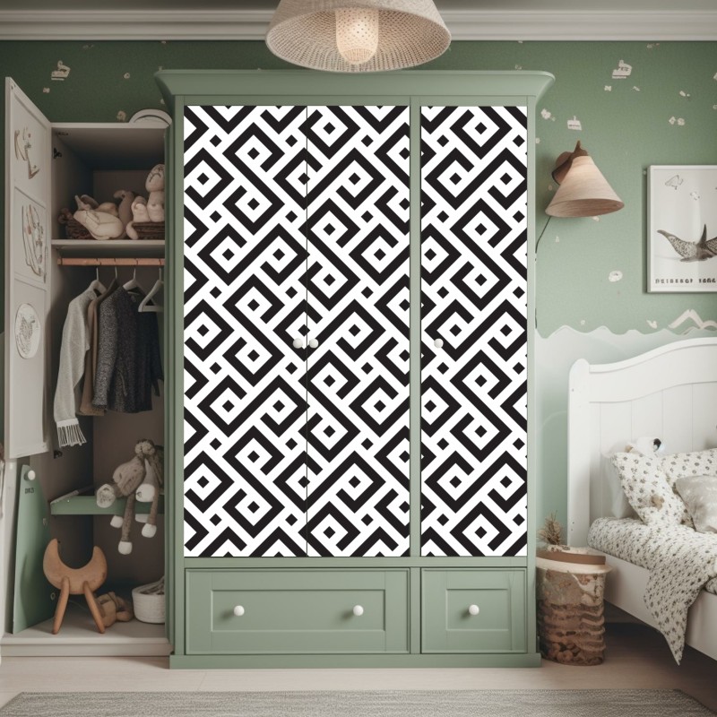 Naklejka na szafę tropikalne palmy kokosowe nad turkusowym morzem – Wallissimo®