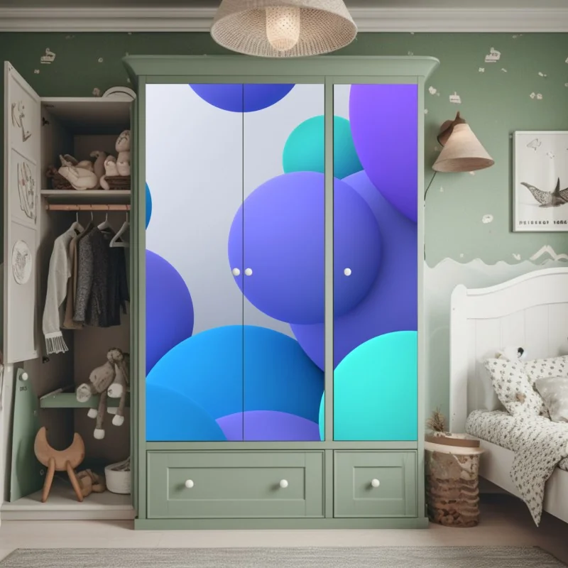 Naklejka na szafę ciemna tekstura łupka – Wallissimo®