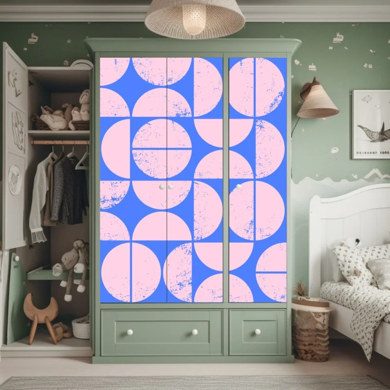 Naklejka na szafę złoty wzór art deco – Wallissimo®