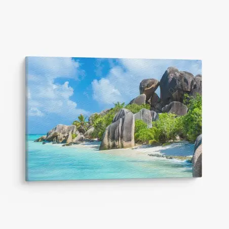 Obraz na płótnie plaża Anse Source d'Argent, La Digue – Wallissimo®