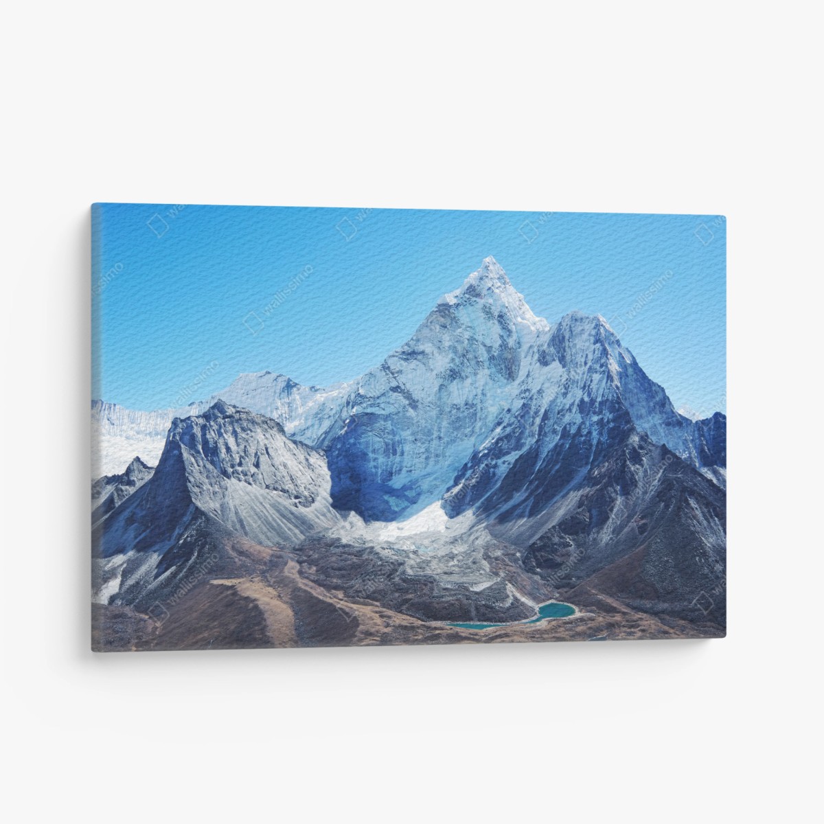 Obraz na płótnie majestatyczny ośnieżony szczyt górski – Wallissimo® Obraz na płótnie majestatyczny ośnieżony szczyt górski – Wallissimo®