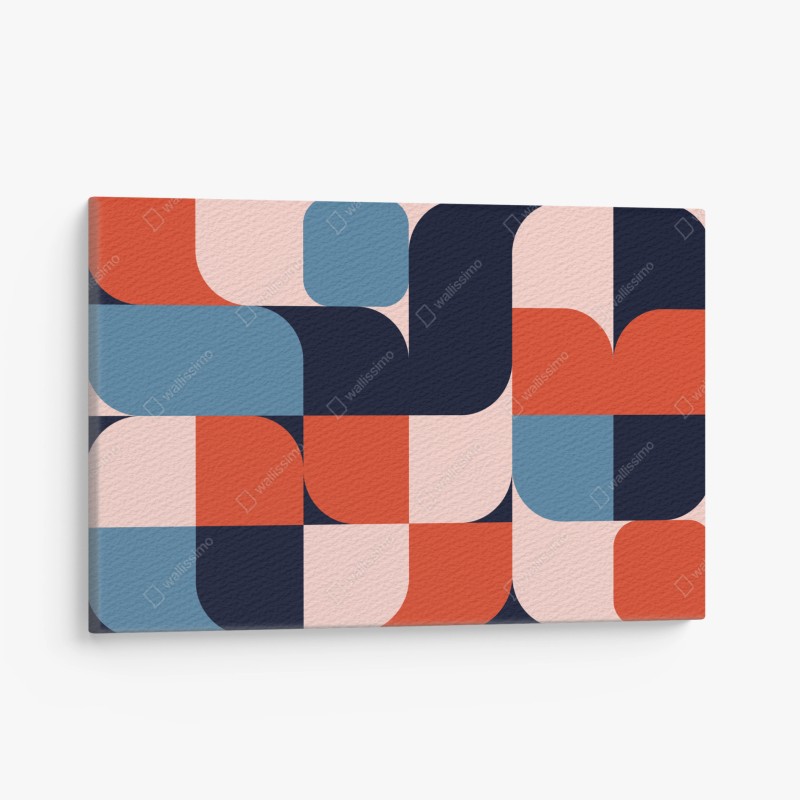 Obraz na płótnie odważny geometryczny wzór retro