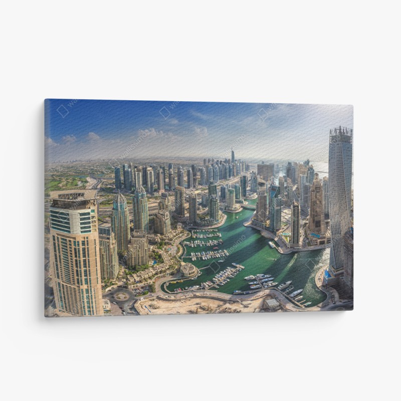Obraz na płótnie Dubaj Marina panorama miasta