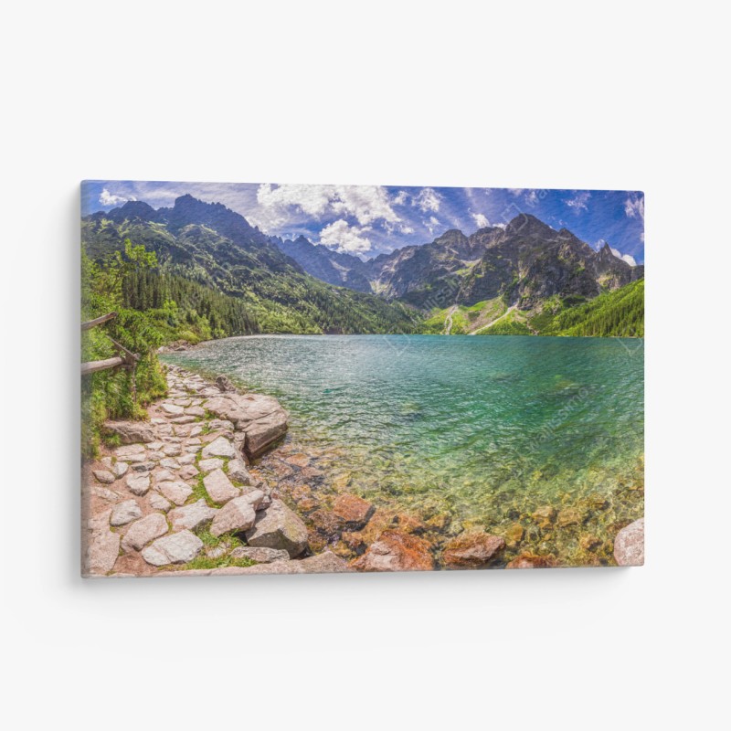 Obraz na płótnie panorama Morskiego Oka, Tatry