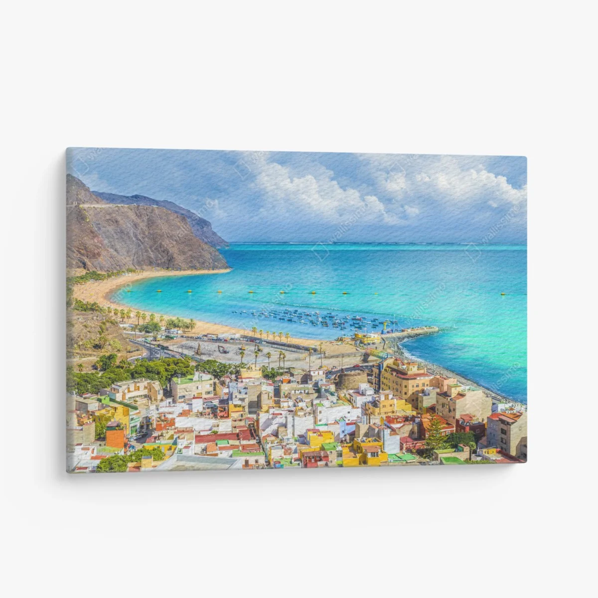 Obraz na płótnie panorama plaży Las Teresitas, Teneryfa – Wallissimo® Obraz na płótnie panorama plaży Las Teresitas, Teneryfa – Wallissimo®