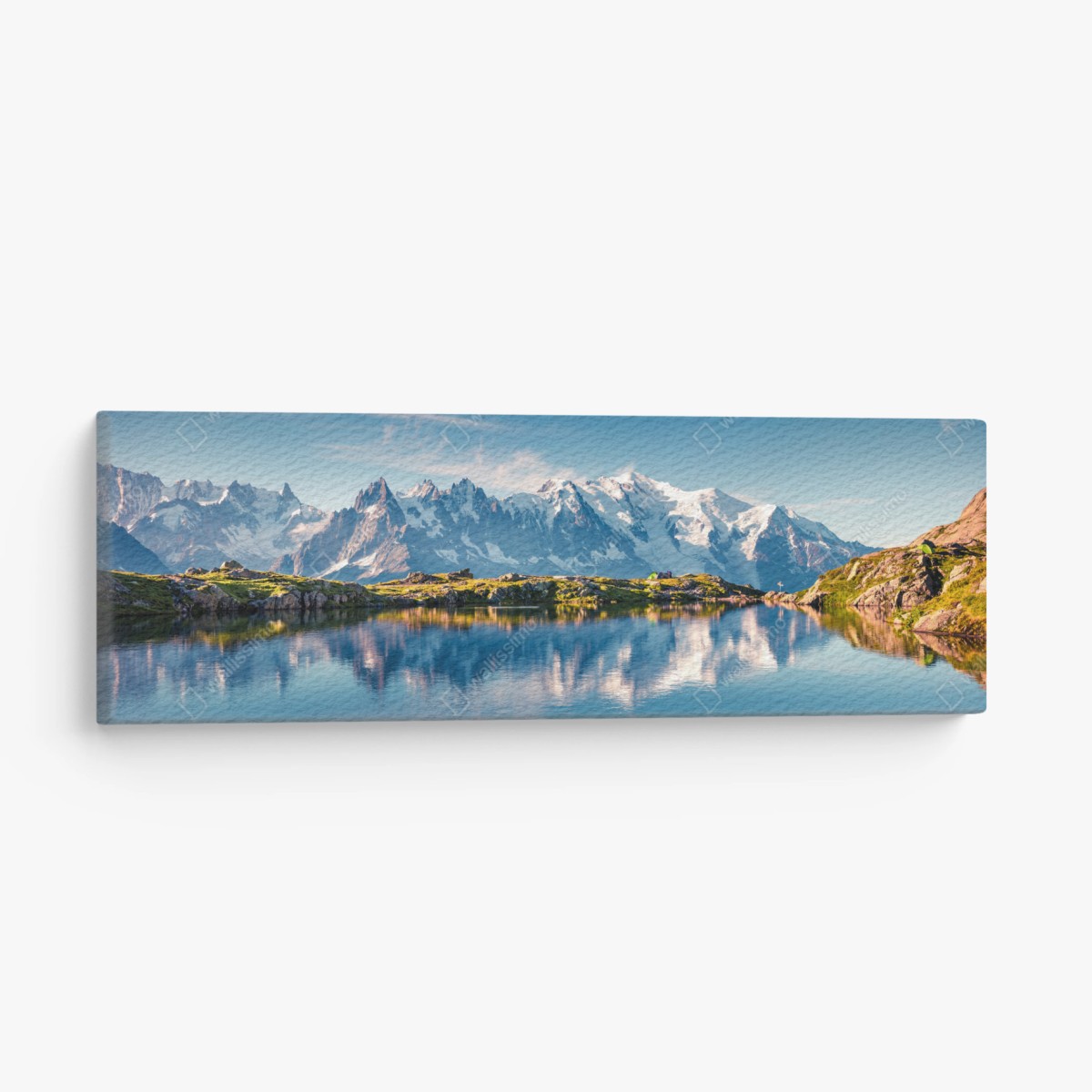 Obraz na płótnie panorama Mont Blanc odbita w Lac Blanc – Wallissimo®
