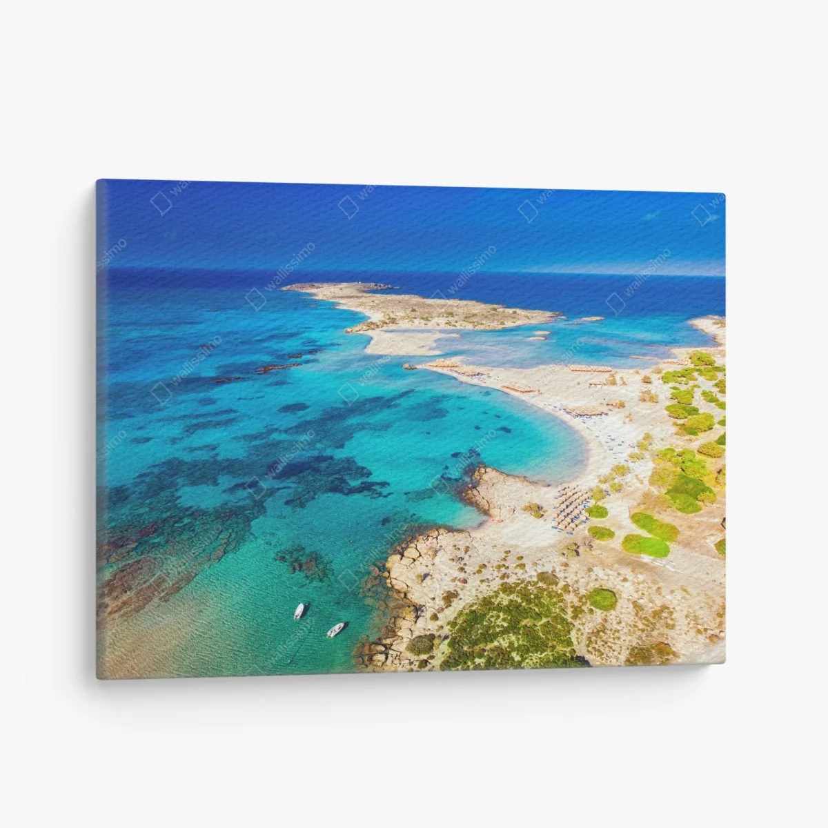 Obraz na płótnie plaża Elafonissi, Kreta turkusowa laguna – Wallissimo® Obraz na płótnie plaża Elafonissi, Kreta turkusowa laguna – Wallissimo®