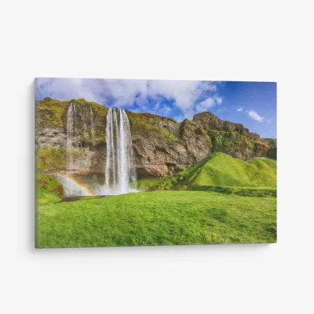 Obraz na płótnie Seljalandsfoss panorama wodospadu – Wallissimo®