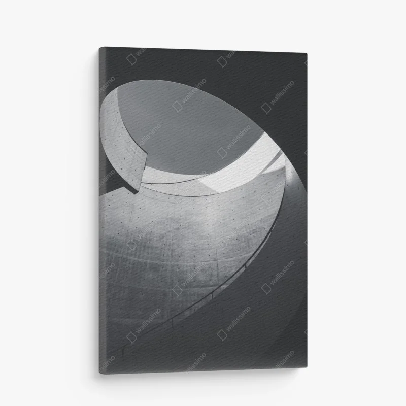 Obraz na płótnie zakrzywione betonowe schody spiralne