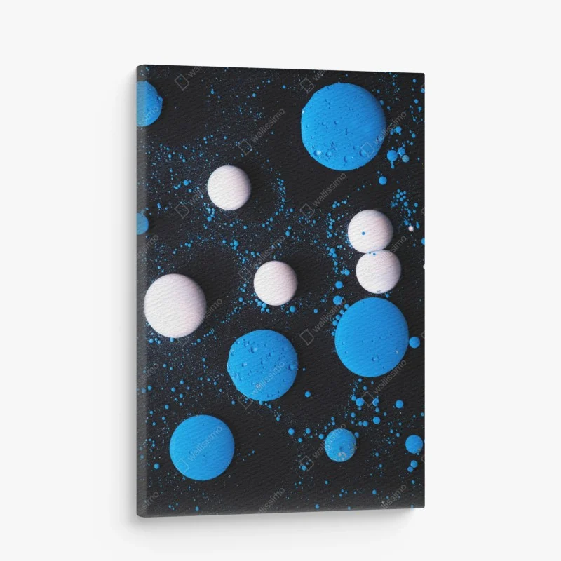 Obraz na płótnie niebieski marmurowy wzór płynnej farby