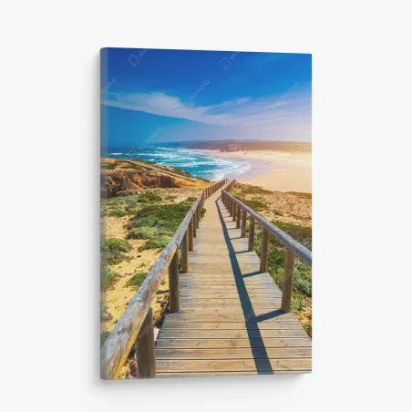 Obraz na płótnie deptak do Praia da Bordeira – Wallissimo®