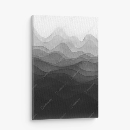 Obraz na płótnie monochromatyczne warstwowe góry – Wallissimo®