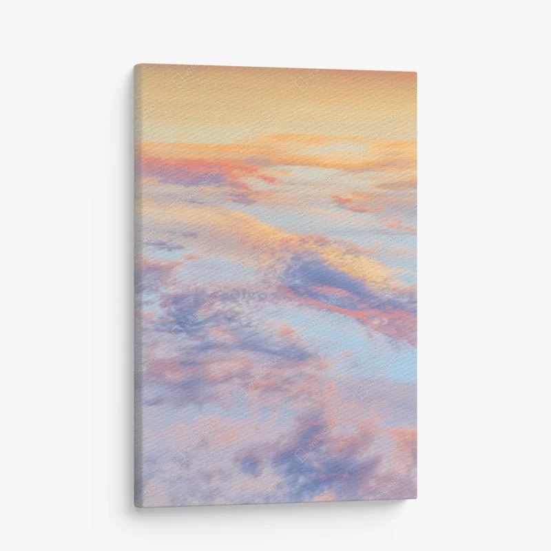 Obraz na płótnie spokojne pastelowe niebo o wschodzie słońca