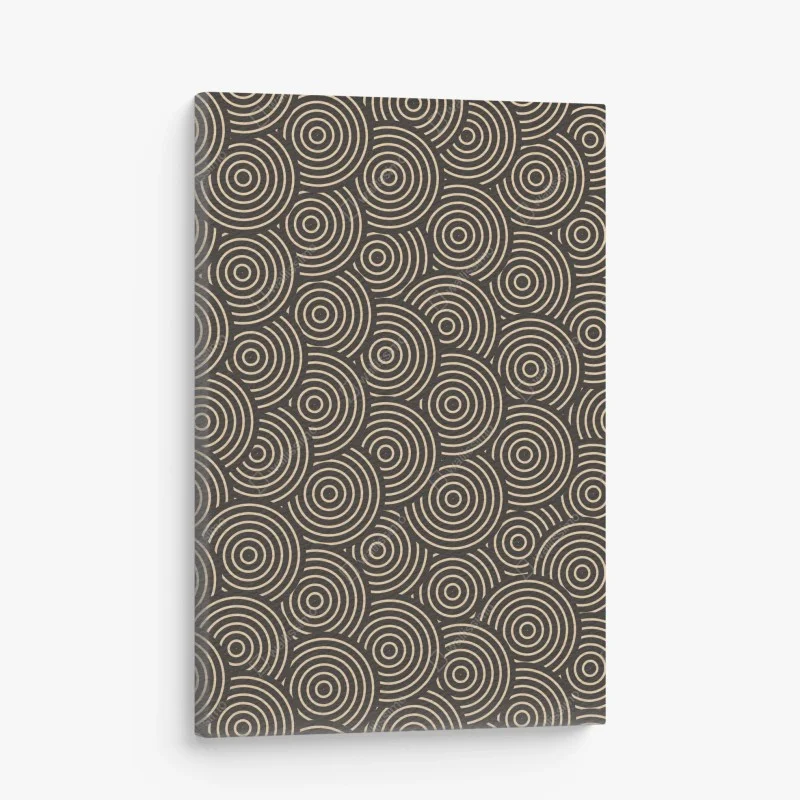 Obraz na płótnie retro koncentryczne koła