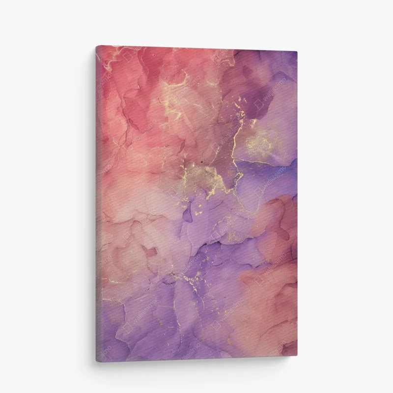Obraz na płótnie eteryczna różowo-fioletowa marmurowa grafika