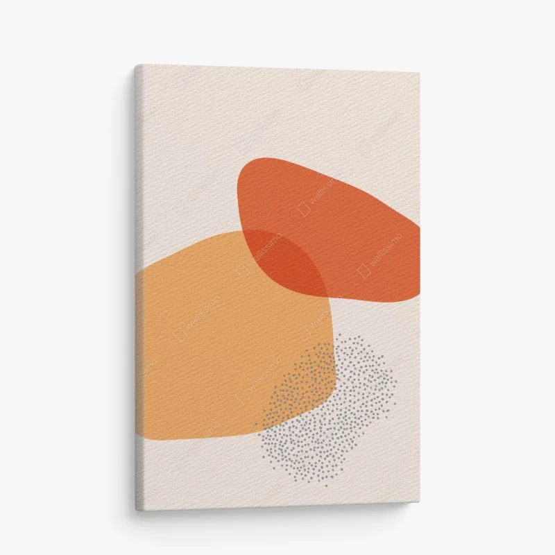 Obraz na płótnie ciepłe abstrakcyjne formy