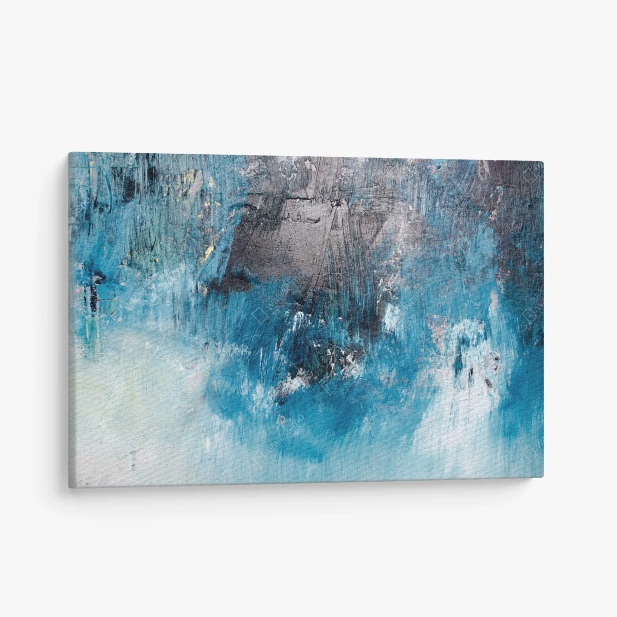 Obraz na płótnie głęboka niebieska tekstura abstrakcyjna – Wallissimo® Obraz na płótnie głęboka niebieska tekstura abstrakcyjna – Wallissimo®