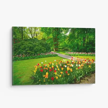 Obraz na płótnie żywy ogród tulipanów w Keukenhof – Wallissimo®