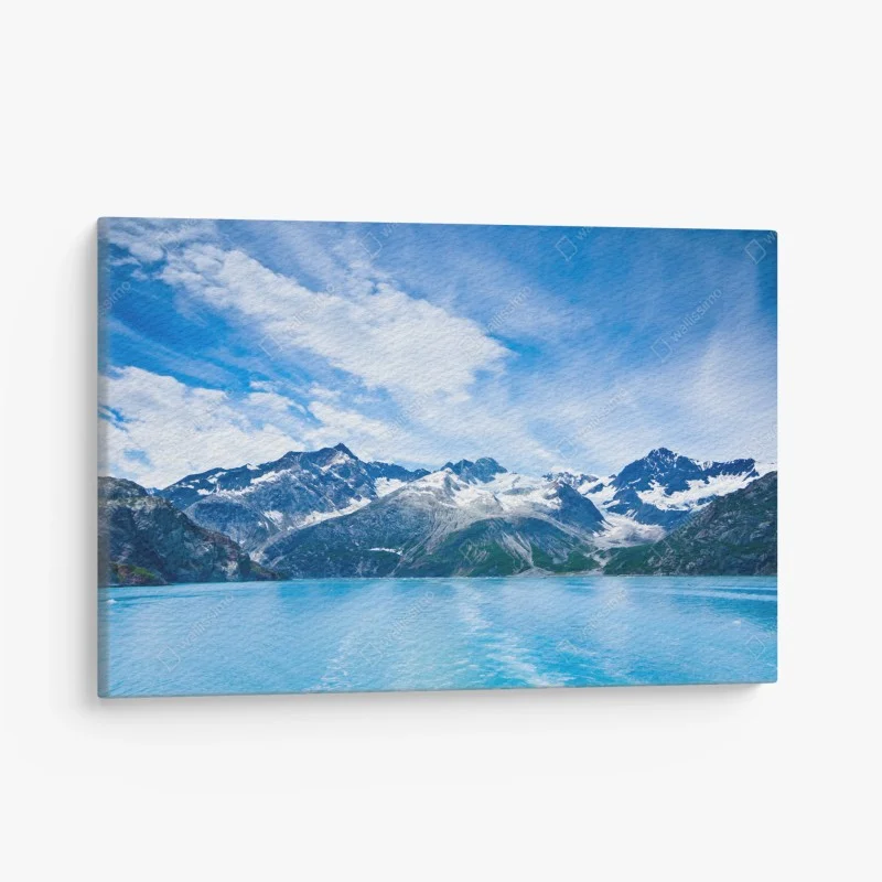 Obraz na płótnie ośnieżone szczyty w Glacier Bay, Alaska