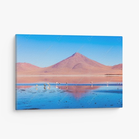 Obraz na płótnie flamingi nad Laguna Colorada, Boliwia – Wallissimo®