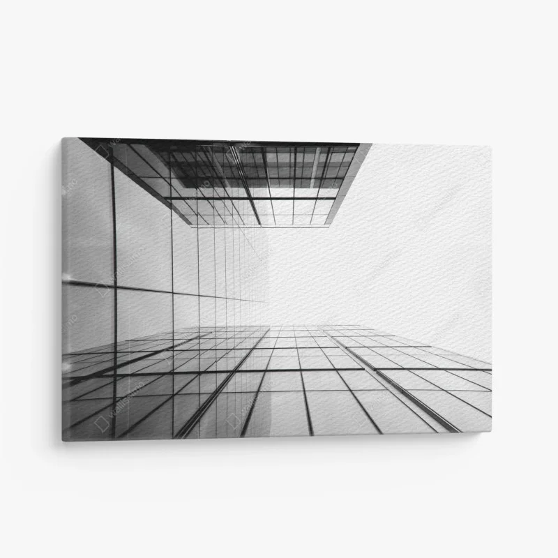 Obraz na płótnie minimalistyczna perspektywa szklanego wieżowca