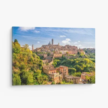 Obraz na płótnie Siena panorama miasta, Włochy – Wallissimo®