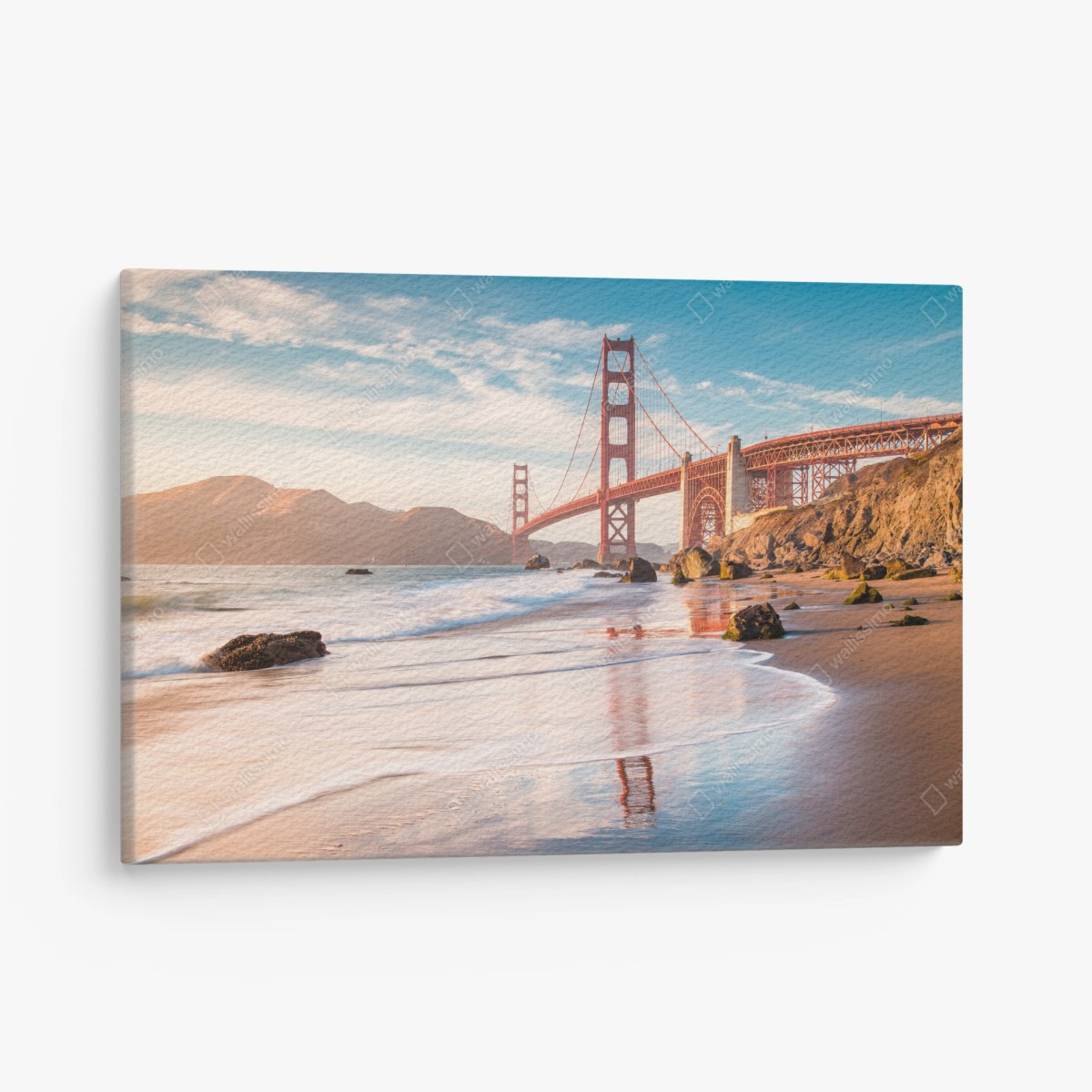 Obraz na płótnie San Francisco Golden Gate o zachodzie słońca – Wallissimo®
