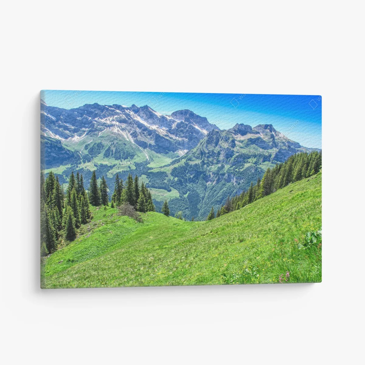Obraz na płótnie alpejska panorama Engelberg, Szwajcaria – Wallissimo® Obraz na płótnie alpejska panorama Engelberg, Szwajcaria – Wallissimo®