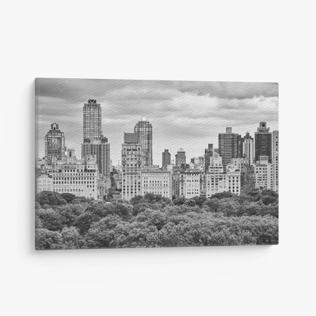 Obraz na płótnie Manhattan panorama Upper East Side w czerni i bieli – Wallissimo®