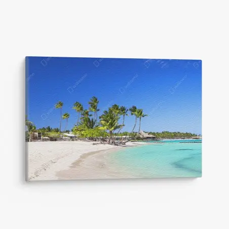 Obraz na płótnie tropikalna plaża w Cap Cana – Wallissimo®