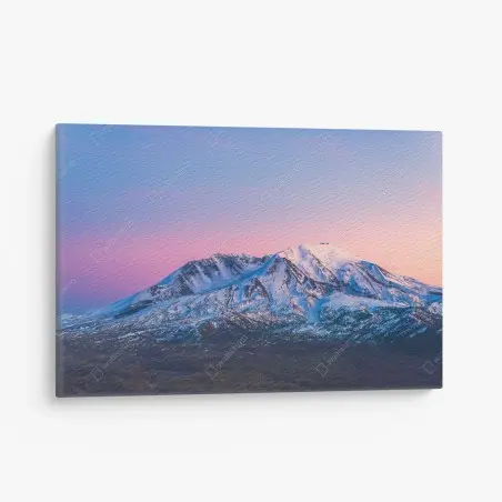 Obraz na płótnie zachód słońca nad Mount St. Helens w zimie – Wallissimo®