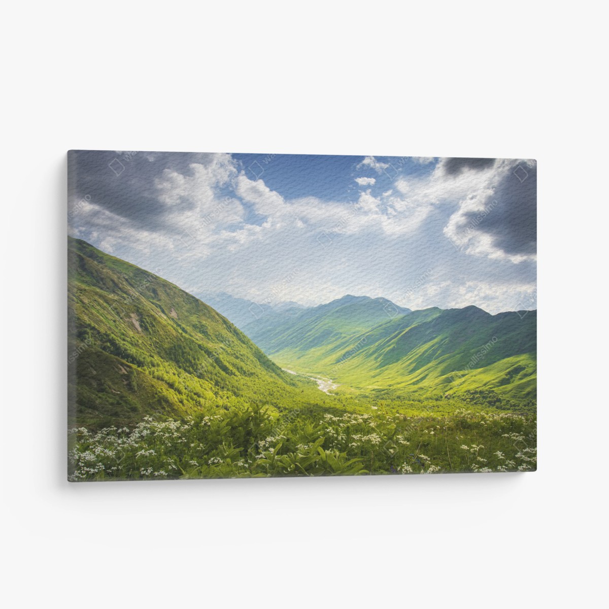 Obraz na płótnie bujna zielona dolina górska – Wallissimo®