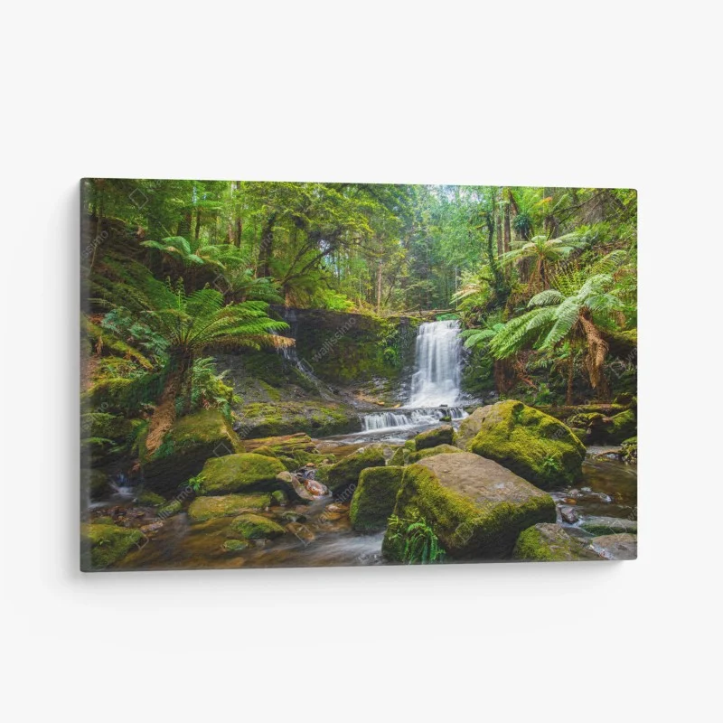 Obraz na płótnie bujny leśny wodospad