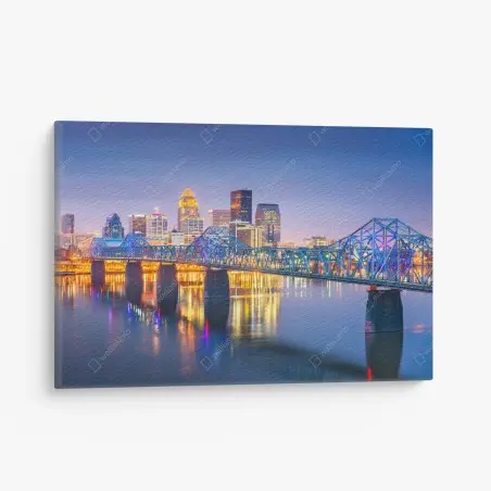 Obraz na płótnie Louisville panorama o zmierzchu – Wallissimo®