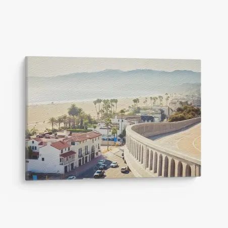 Obraz na płótnie Santa Monica nadmorska panorama – Wallissimo®