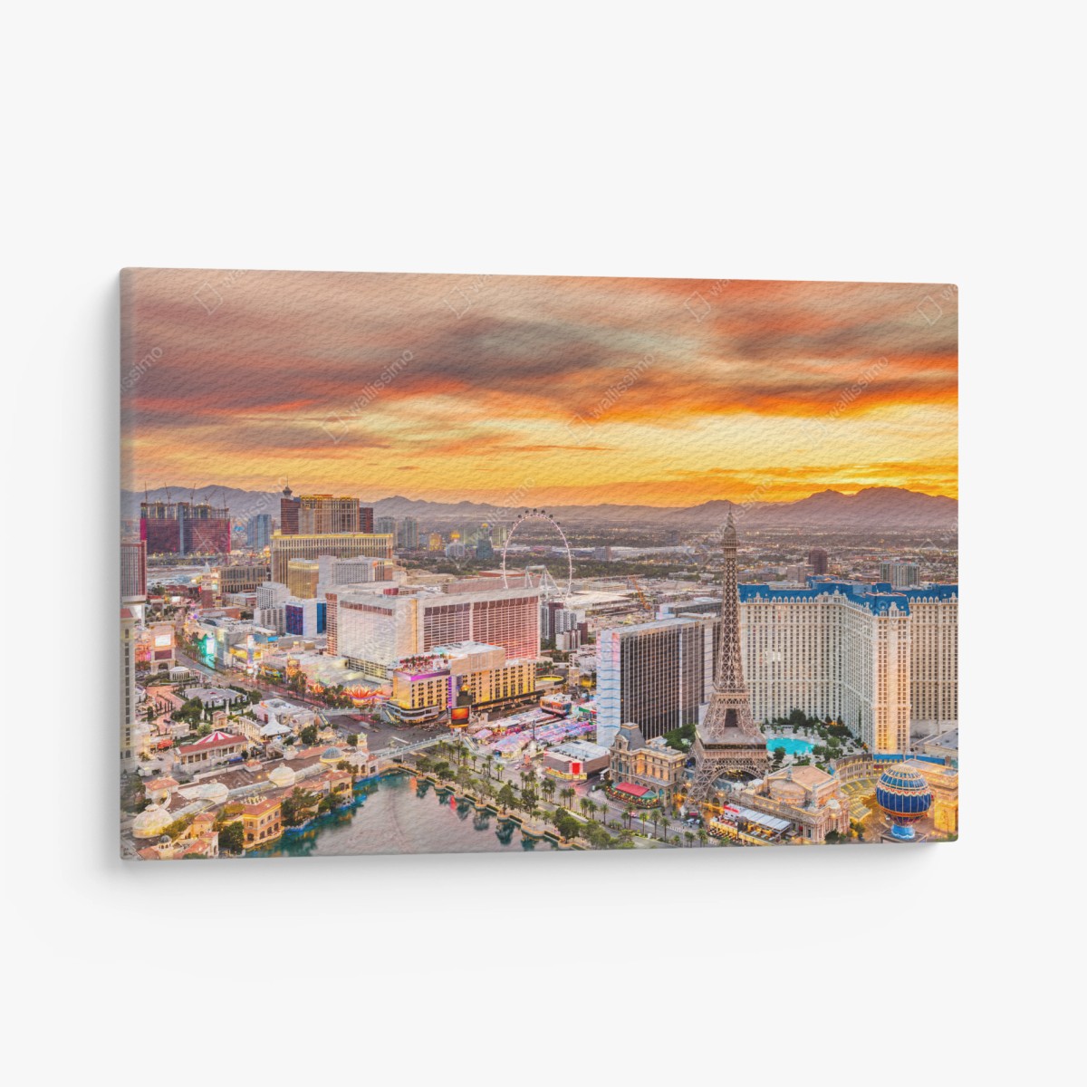 Obraz na płótnie Las Vegas panorama o zmierzchu – Wallissimo®