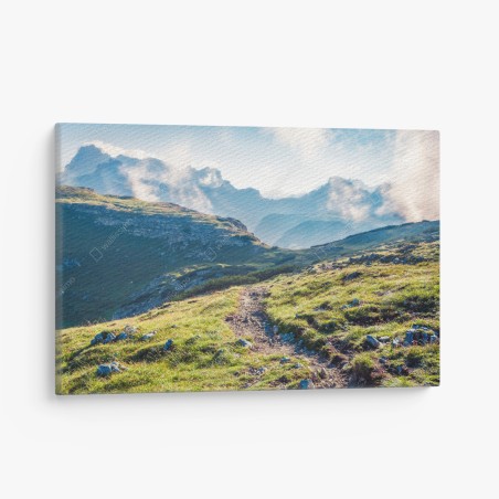 Obraz na płótnie mglisty poranek na Monte Piana, Dolomity – Wallissimo®