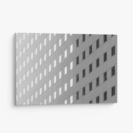 Obraz na płótnie minimalistyczna fasada z geometrycznym wzorem – Wallissimo®