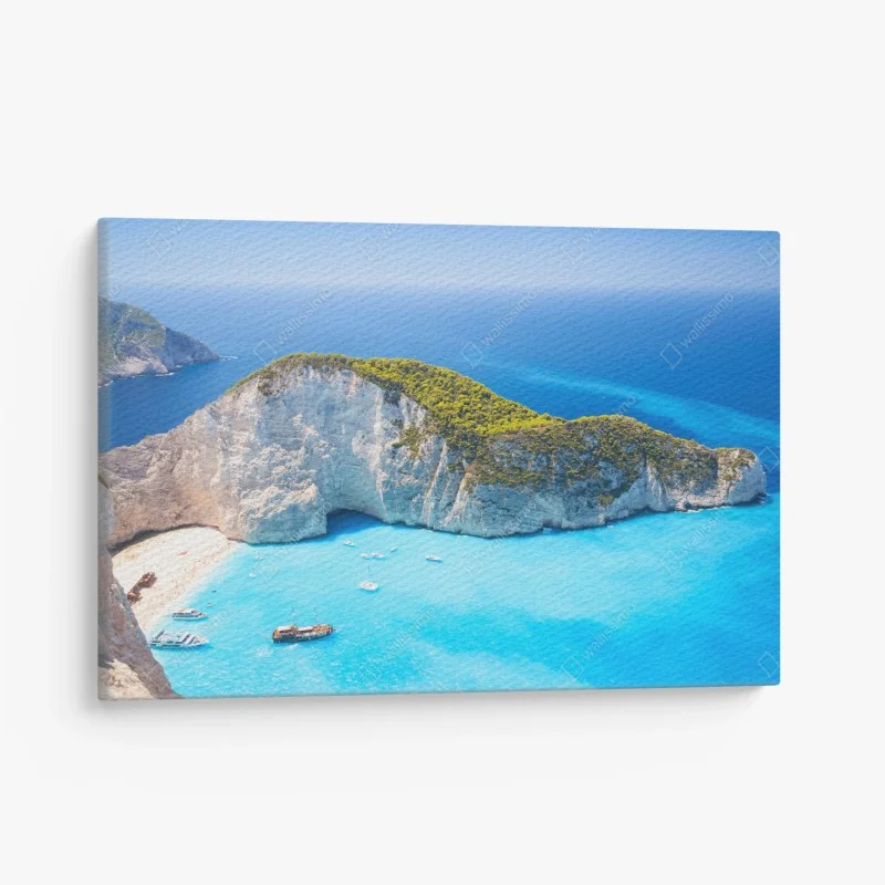 Obraz na płótnie Zatoka Navagio turkusowa zatoka, Zakynthos