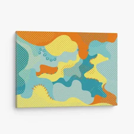 Obraz na płótnie żywy abstrakcyjny motyw pop-art – Wallissimo®