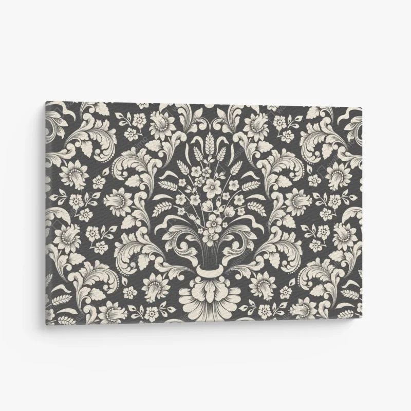 Obraz na płótnie vintage kwiatowy wzór damask