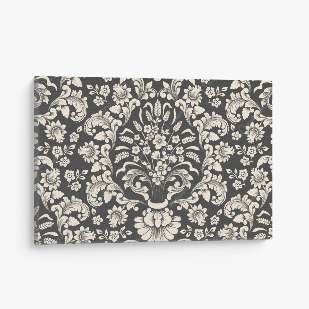 Obraz na płótnie vintage kwiatowy wzór damask – Wallissimo®