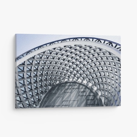 Obraz na płótnie geometryczny łuk nowoczesnej architektury – Wallissimo®