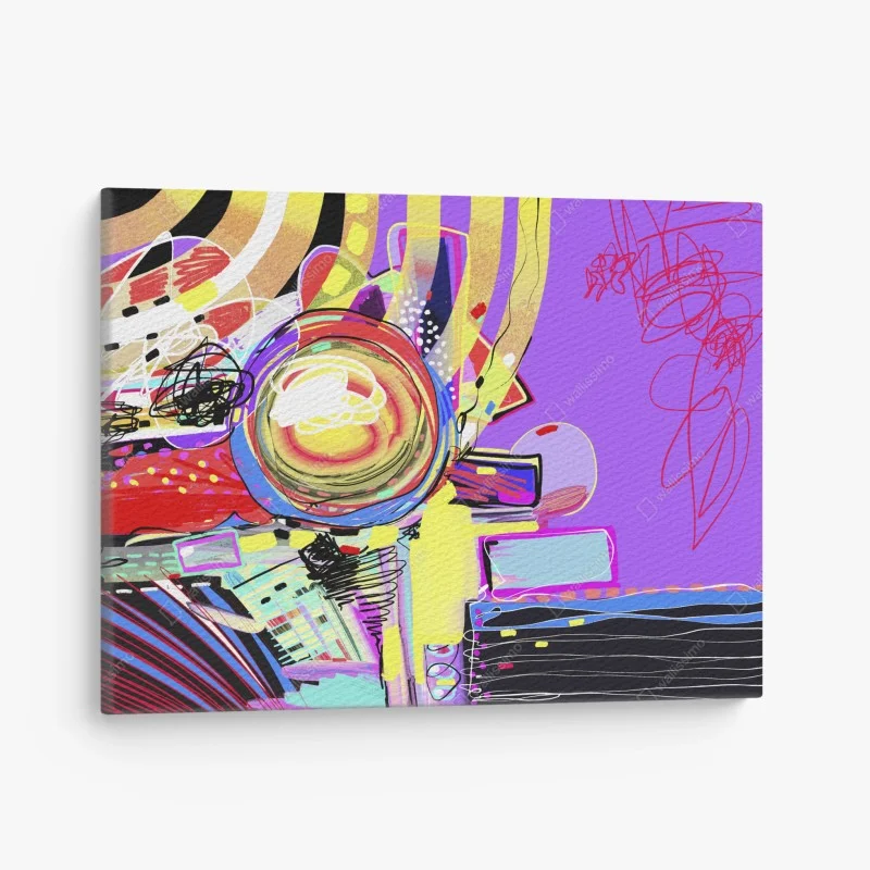 Obraz na płótnie żywa fioletowa kompozycja abstrakcyjna