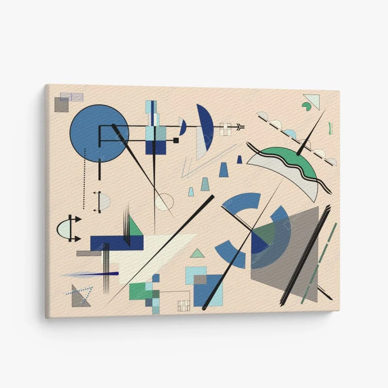 Obraz na płótnie geometryczna kompozycja w pastelach