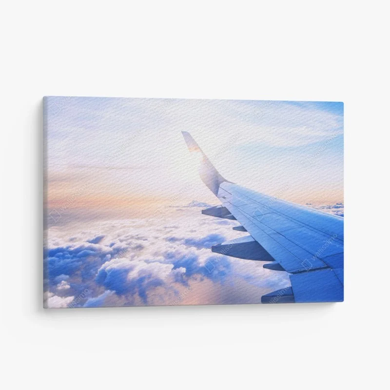 Obraz na płótnie ponad chmurami widok z lotu ptaka