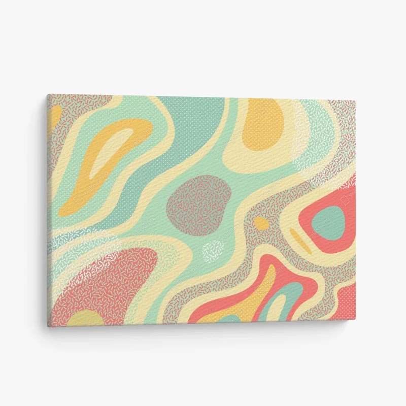 Obraz na płótnie pastelowy organiczny wzór abstrakcyjny